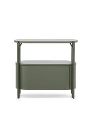 Badezimmermöbel Arely mit Stahlgestell und grün lackiertem MDF, 90 x 40 cm von Kave Home – Produktbild 1