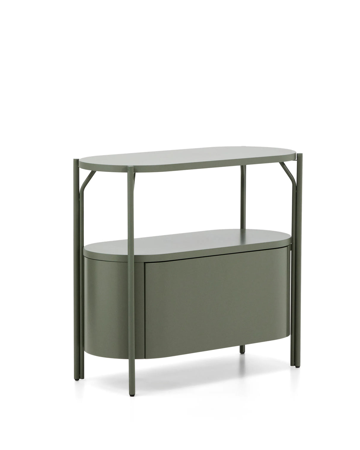 Badezimmermöbel Arely mit Stahlgestell und grün lackiertem MDF, 90 x 40 cm von Kave Home – Produktbild 5