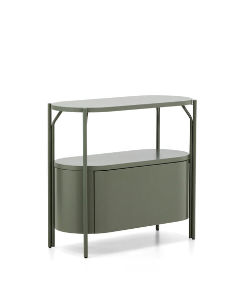 Badezimmermöbel Arely mit Stahlgestell und grün lackiertem MDF, 90 x 40 cm von Kave Home – Produktbild 5