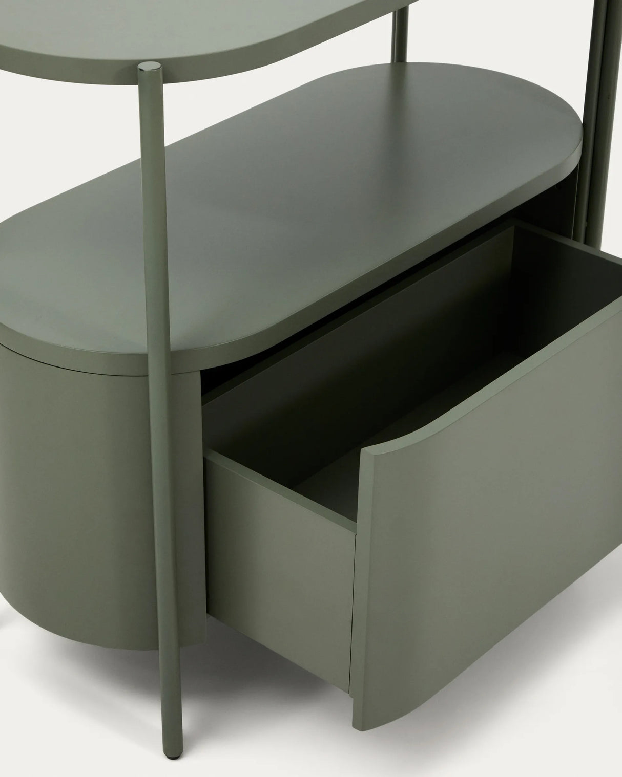 Badezimmermöbel Arely mit Stahlgestell und grün lackiertem MDF, 90 x 40 cm von Kave Home – Produktbild 8