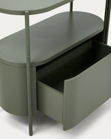 Badezimmermöbel Arely mit Stahlgestell und grün lackiertem MDF, 90 x 40 cm von Kave Home – Produktbild 8