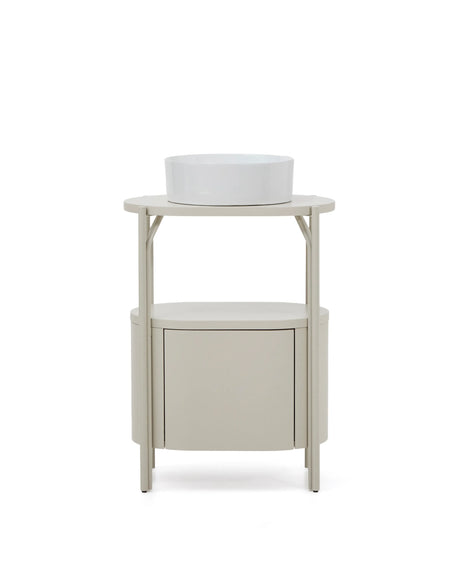 Badezimmermöbel Arely mit Stahlgestell und weiß lackiertem MDF, 60 x 40 cm von Kave Home – Produktbild 6