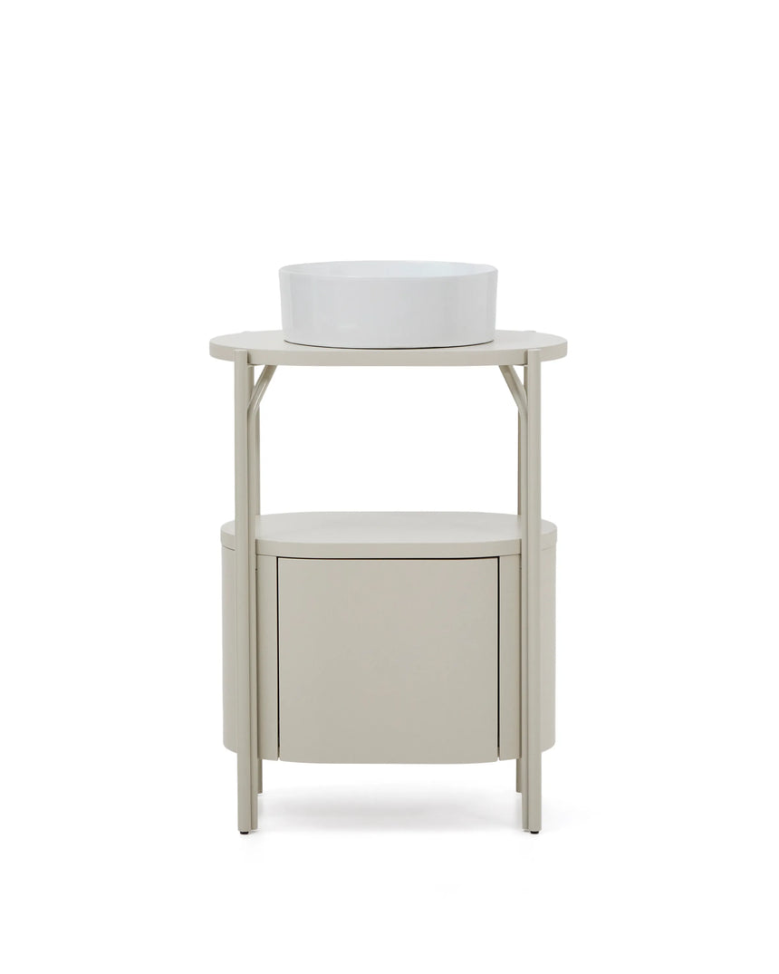 Badezimmermöbel Arely mit Stahlgestell und weiß lackiertem MDF, 60 x 40 cm von Kave Home – Produktbild 6