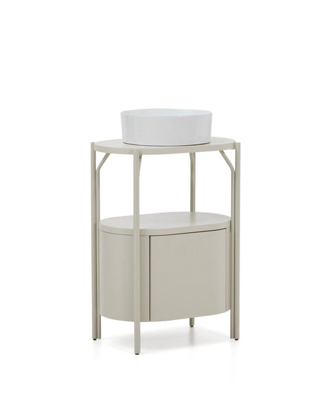 Badezimmermöbel Arely mit Stahlgestell und weiß lackiertem MDF, 60 x 40 cm von Kave Home – Produktbild 7