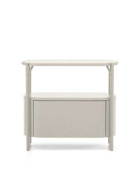 Badezimmermöbel Arely mit Stahlgestell und weiß lackiertem MDF, 90 x 40 cm von Kave Home – Produktbild 1