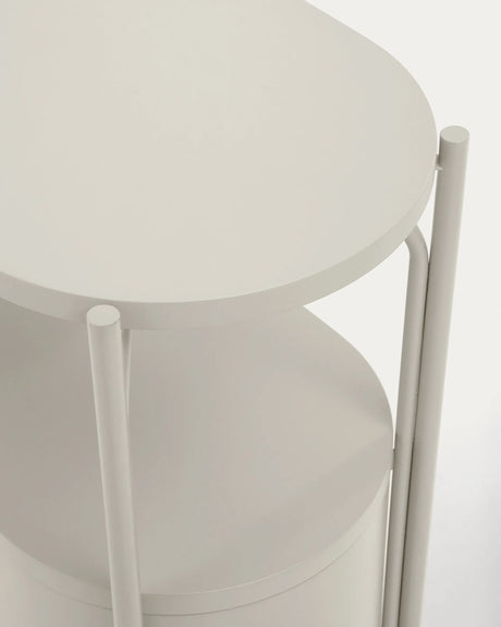 Badezimmermöbel Arely mit Stahlgestell und weiß lackiertem MDF, 90 x 40 cm von Kave Home – Produktbild 10