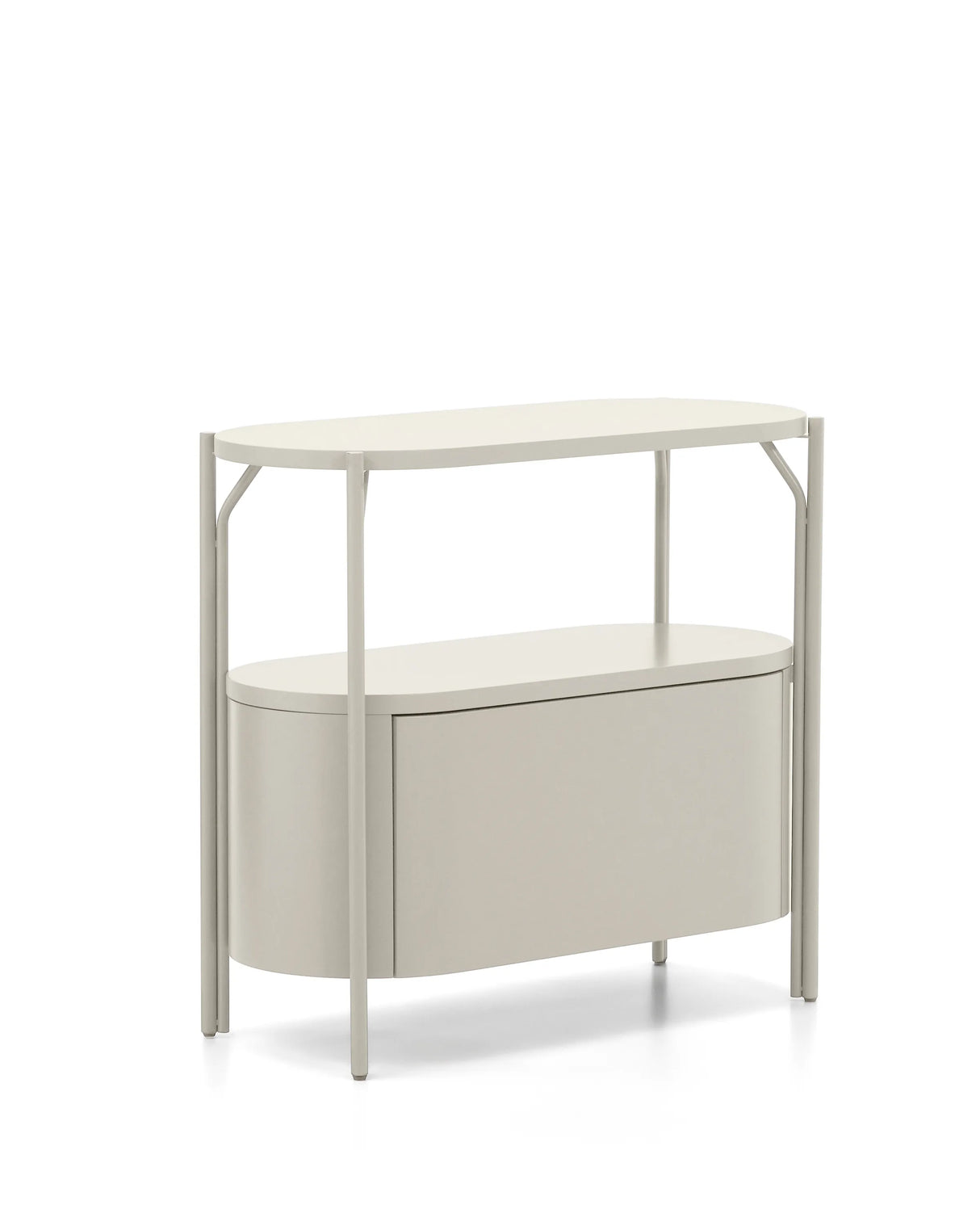 Badezimmermöbel Arely mit Stahlgestell und weiß lackiertem MDF, 90 x 40 cm von Kave Home – Produktbild 5