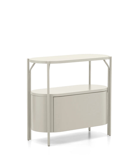 Badezimmermöbel Arely mit Stahlgestell und weiß lackiertem MDF, 90 x 40 cm von Kave Home – Produktbild 5
