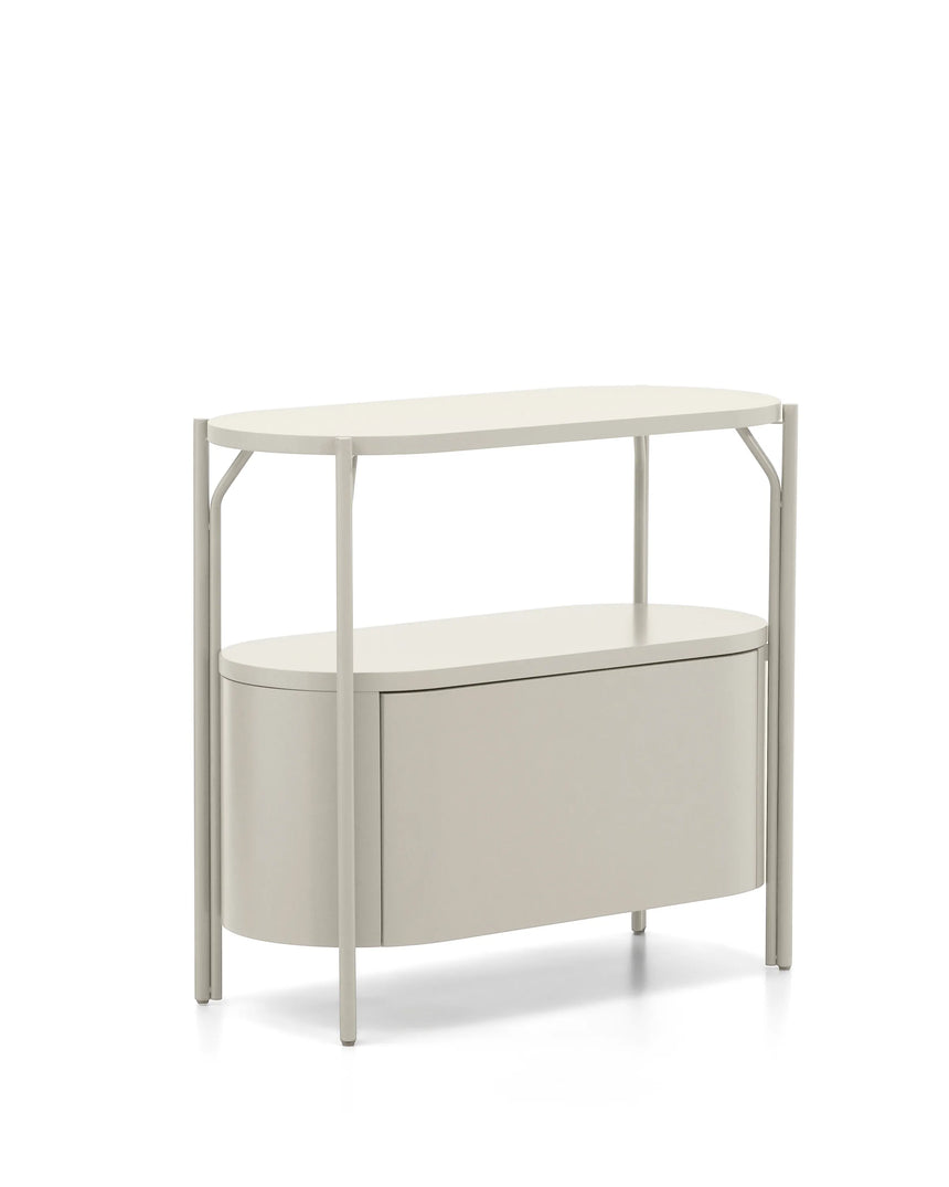 Badezimmermöbel Arely mit Stahlgestell und weiß lackiertem MDF, 90 x 40 cm von Kave Home – Produktbild 5