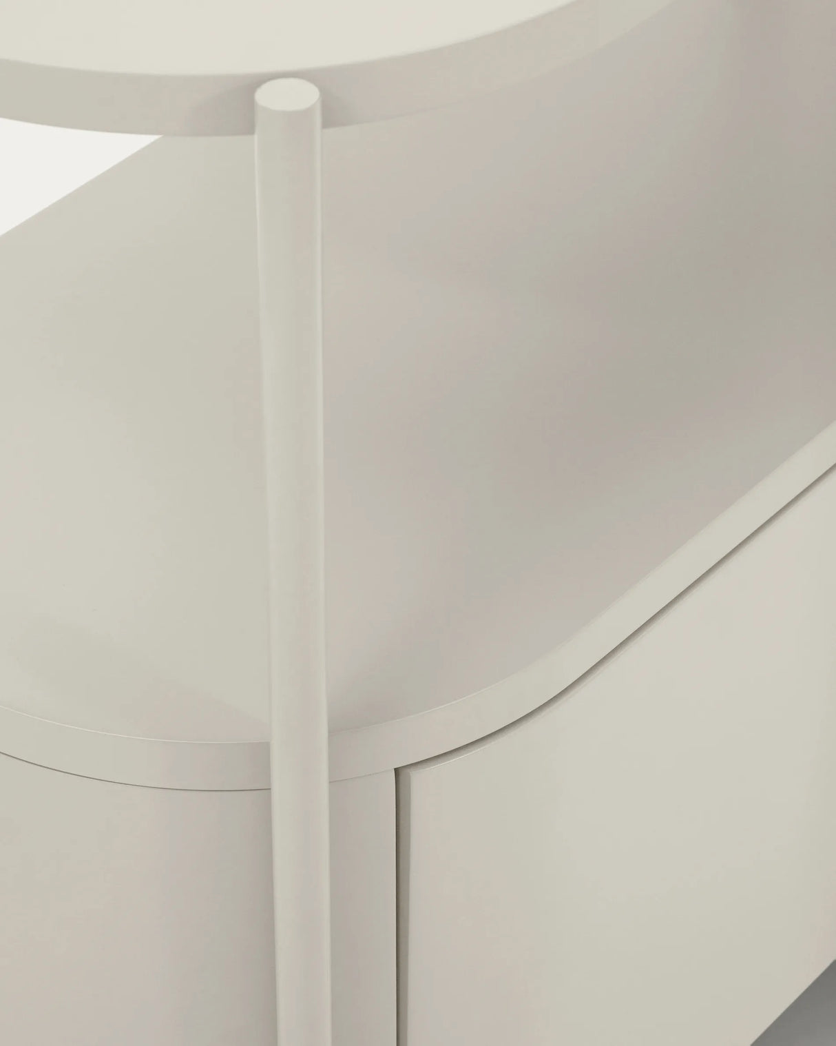 Badezimmermöbel Arely mit Stahlgestell und weiß lackiertem MDF, 90 x 40 cm von Kave Home – Produktbild 9