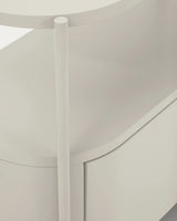 Badezimmermöbel Arely mit Stahlgestell und weiß lackiertem MDF, 90 x 40 cm von Kave Home – Produktbild 9