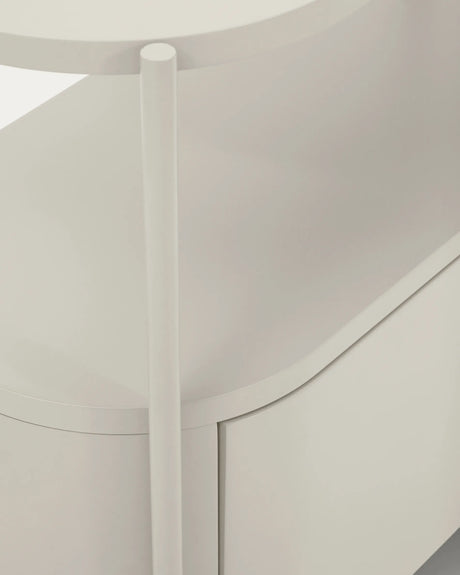 Badezimmermöbel Arely mit Stahlgestell und weiß lackiertem MDF, 90 x 40 cm von Kave Home – Produktbild 9