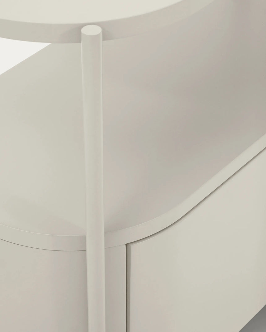 Badezimmermöbel Arely mit Stahlgestell und weiß lackiertem MDF, 90 x 40 cm von Kave Home – Produktbild 9