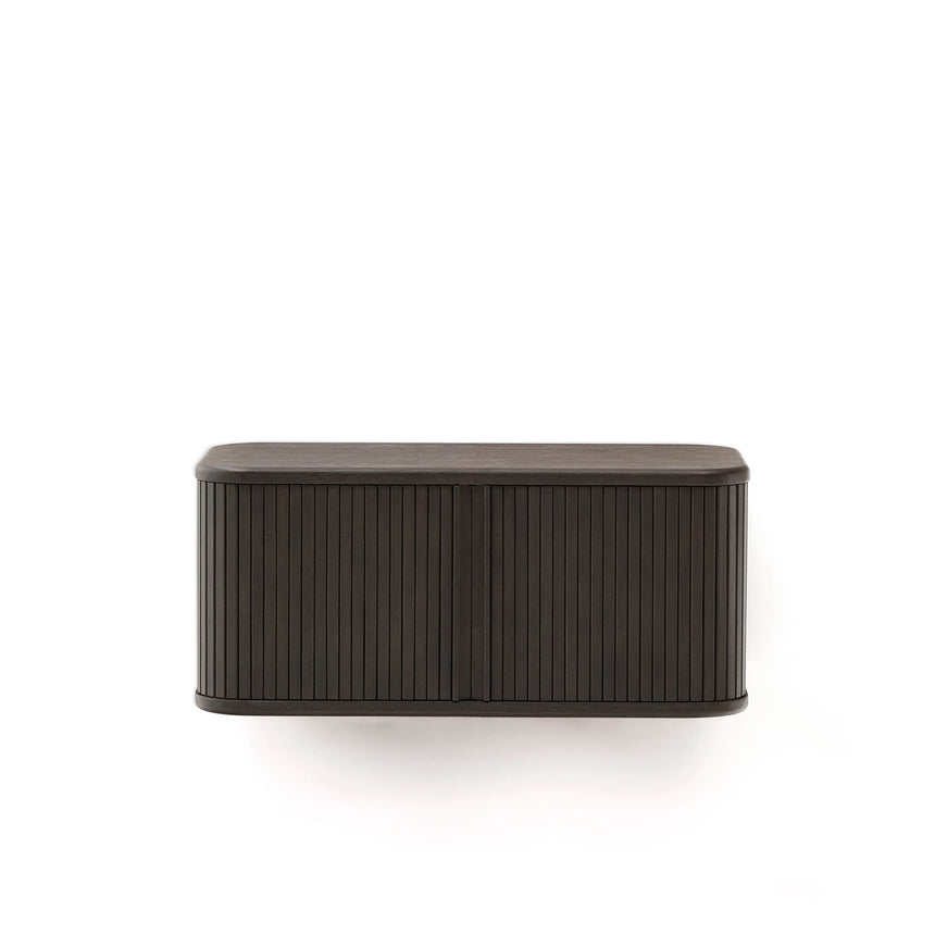 Badezimmermöbel Mailen aus Eschenfurnier mit dunklem Finish 90 x 45 cm von Kave Home – Produktbild 12