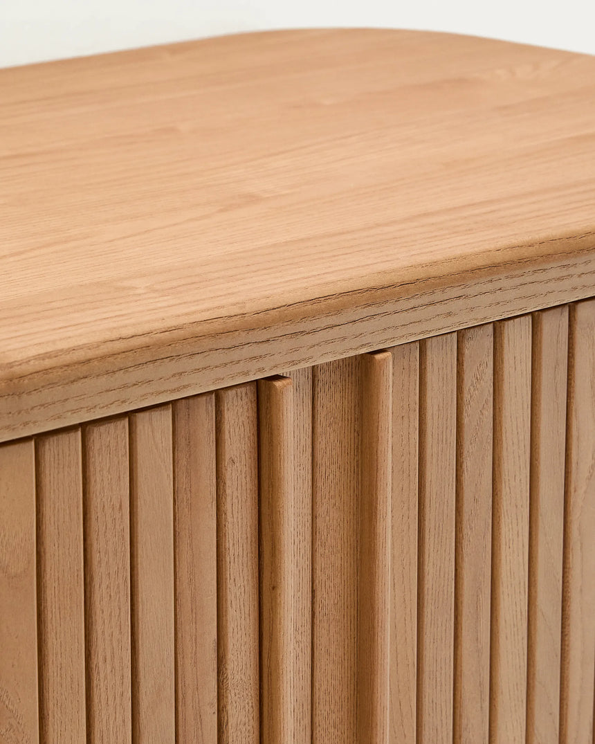 Badezimmermöbel Mailen aus Eschenfurnier mit naturfarbenem Finish 90 x 45 cm von Kave Home – Produktbild 3