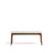 Bank Evera aus Eichenfurnier mit Nussbaumfinish oder naturfarben und Chenille, 122 cm von Kave Home – Bild 1