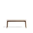 Bank Evera aus Eichenfurnier mit Nussbaumfinish oder naturfarben und Chenille, 122 cm von Kave Home – Bild 1