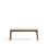 Bank Evera aus Eichenfurnier mit Nussbaumfinish oder naturfarben und Chenille, 122 cm von Kave Home – Bild 1