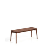 Bank Evera aus Eichenfurnier mit Nussbaumfinish oder naturfarbenem Finish, 122 cm von Kave Home – Bild 3