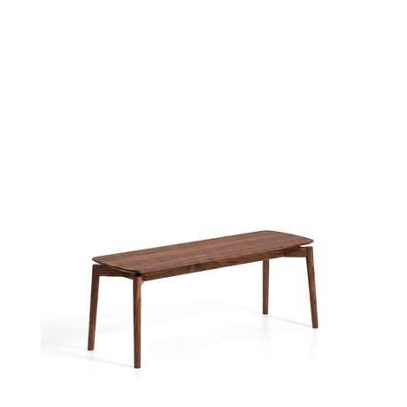 Bank Evera aus Eichenfurnier mit Nussbaumfinish oder naturfarbenem Finish, 122 cm von Kave Home – Bild 3