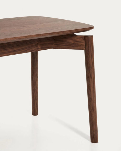 Bank Evera aus Eichenfurnier mit Nussbaumfinish oder naturfarbenem Finish, 122 cm von Kave Home – Bild 4