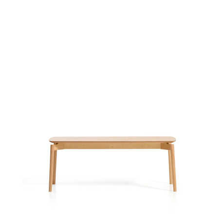 Bank Evera aus Eichenfurnier mit naturfarbenem Finish, 122 cm von Kave Home – Bild 1