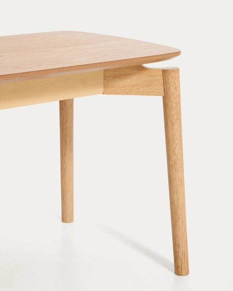 Bank Evera aus Eichenfurnier mit naturfarbenem Finish, 122 cm von Kave Home – Bild 4