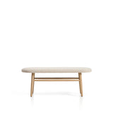 Bank Helda aus Chenille und massivem Eichenholz, FSC Mix Credit, 122 cm  von Kave Home – Bild 1