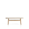 Bank Helda aus Chenille und massivem Eichenholz, FSC Mix Credit, 122 cm  von Kave Home – Bild 1