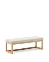 Bank Loya aus beiger Chenille und Buchenholz 128 cm von Kave Home – Produktbild 5