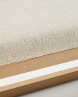 Bank Loya aus beiger Chenille und Buchenholz 128 cm von Kave Home – Produktbild 7