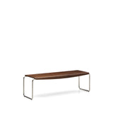 Bank Tarsel aus Nussbaumfurnier FSC 100% mit Gestell aus gebürstetem Edelstahl 142 cm von Kave Home – Produktbild 7