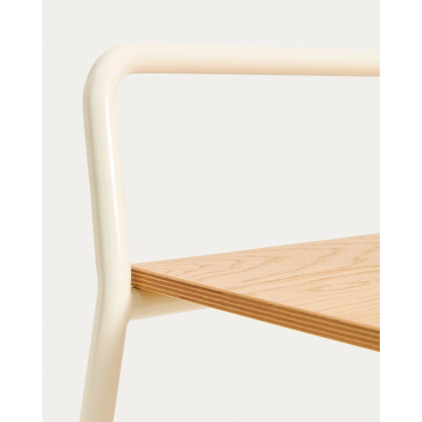 Bank Tinn aus Eschenfurnier und Metallgestell 75 cm von Kave Home – Bild 12