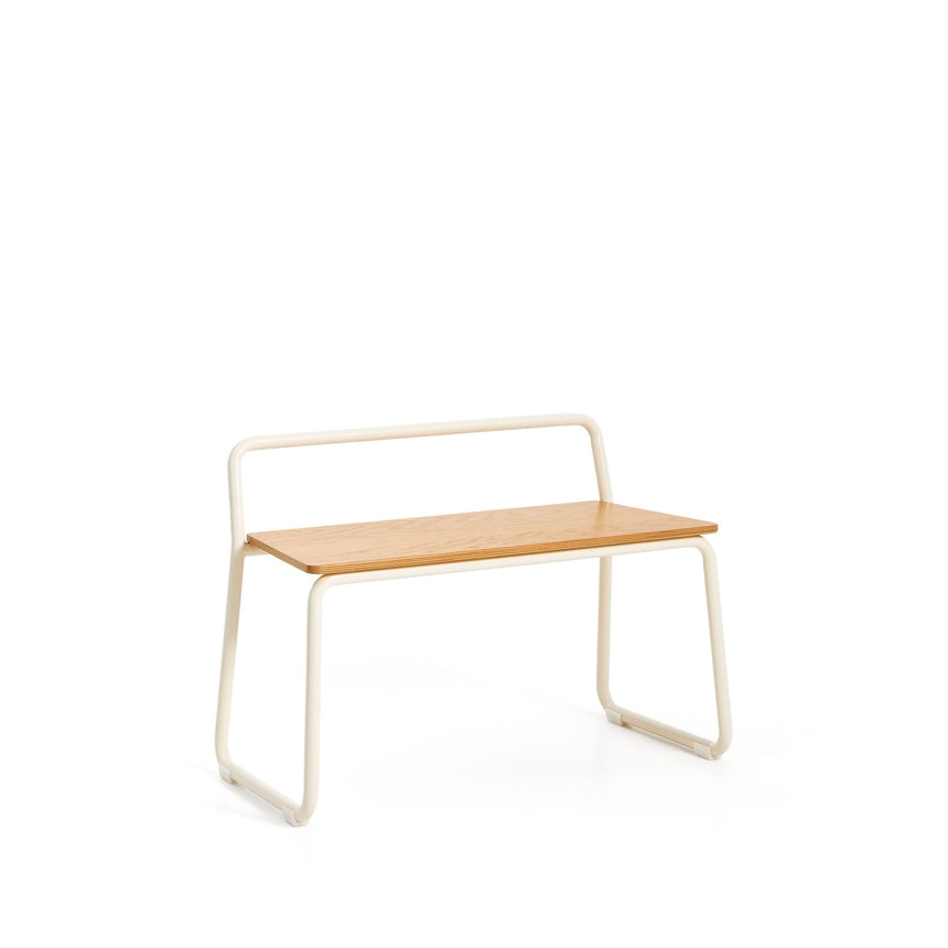 Bank Tinn aus Eschenfurnier und Metallgestell 75 cm von Kave Home – Bild 4