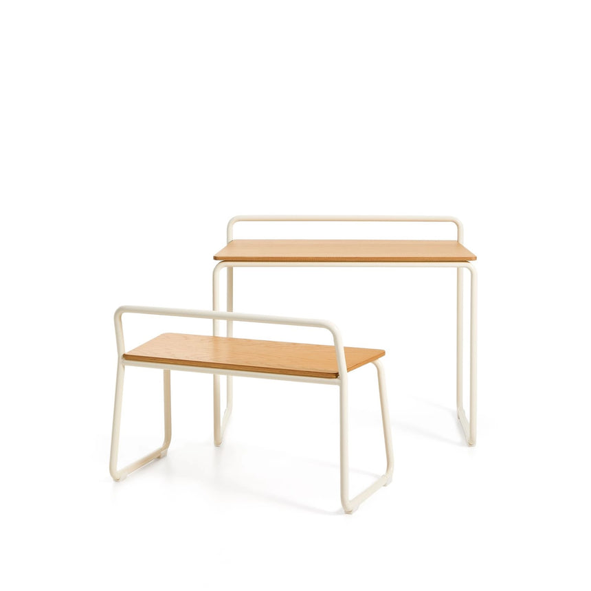 Bank Tinn aus Eschenfurnier und Metallgestell 75 cm von Kave Home – Bild 9