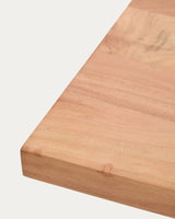 Bank Uxue aus massivem Akazienholz mit Beinen aus schwarzem Stahl 160 x 45 cm von Kave Home – Bild 5