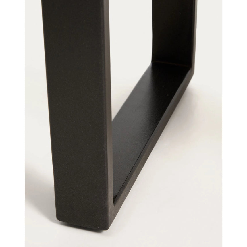 Bank Uxue aus massivem Akazienholz mit Beinen aus schwarzem Stahl 160 x 45 cm von Kave Home – Bild 6