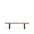 Bank Uxue aus massivem Akazienholz mit Beinen aus schwarzem Stahl 180 x 45 cm von Kave Home – Bild 1