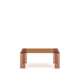 Beistelltisch Adularia aus braunem gehärtetem Glas 85 x 85 cm von Kave Home – Bild 1