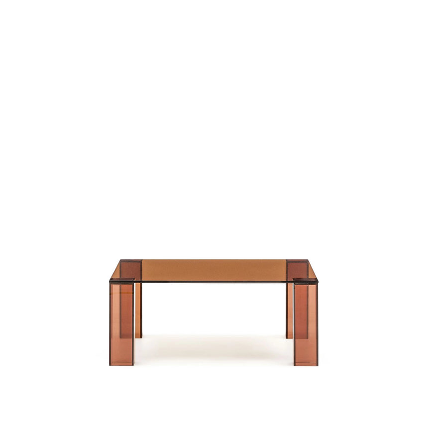Beistelltisch Adularia aus braunem gehärtetem Glas 85 x 85 cm von Kave Home – Bild 1