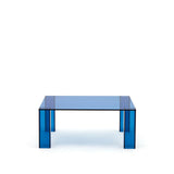 Beistelltisch Adularia aus  gehärtetem Glas in Blau 85 x 85 cm von Kave Home – Bild 1