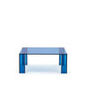 Beistelltisch Adularia aus  gehärtetem Glas in Blau 85 x 85 cm von Kave Home – Bild 1