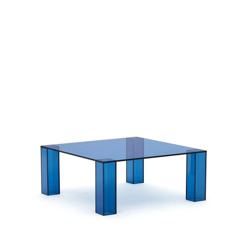 Beistelltisch Adularia aus  gehärtetem Glas in Blau 85 x 85 cm von Kave Home – Bild 6