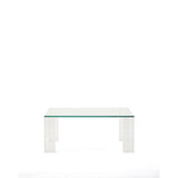 Beistelltisch Adularia aus transparentem gehärtetem Glas 85 x 85 cm von Kave Home – Bild 1