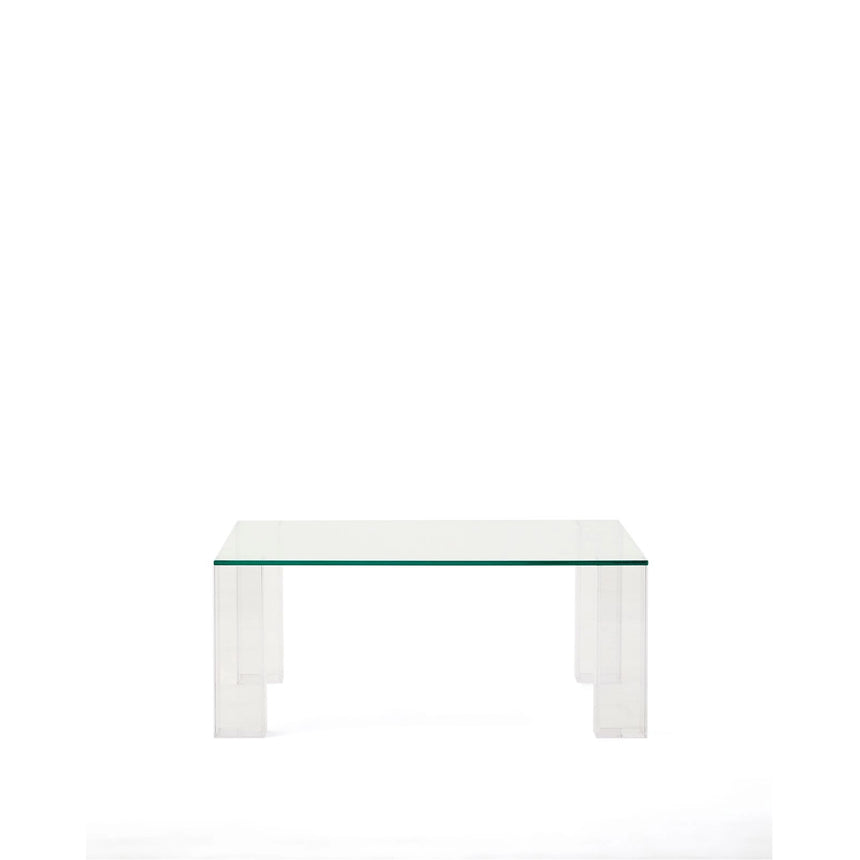 Beistelltisch Adularia aus transparentem gehärtetem Glas 85 x 85 cm von Kave Home – Bild 1