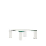 Beistelltisch Adularia aus transparentem gehärtetem Glas 85 x 85 cm von Kave Home – Bild 5