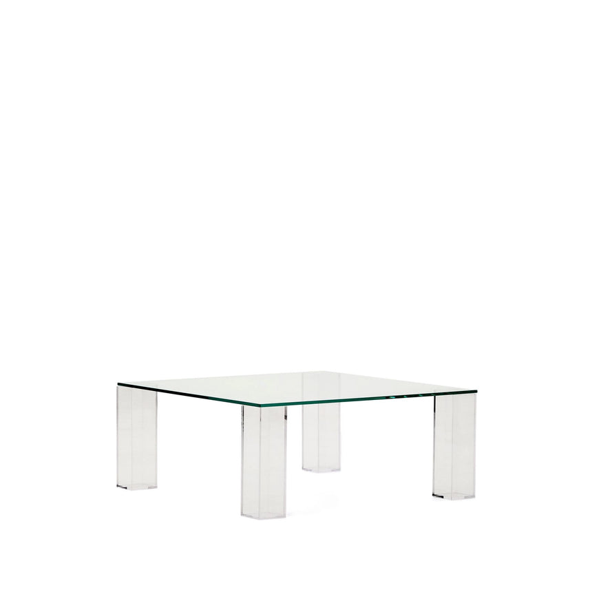 Beistelltisch Adularia aus transparentem gehärtetem Glas 85 x 85 cm von Kave Home – Bild 5