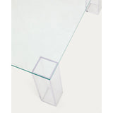 Beistelltisch Adularia aus transparentem gehärtetem Glas 85 x 85 cm von Kave Home – Bild 6