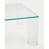 Beistelltisch Adularia aus transparentem gehärtetem Glas 85 x 85 cm von Kave Home – Bild 7