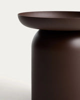Beistelltisch Arcola aus Aluminium in Braun, Ø 45 cm von Kave Home – Bild 2